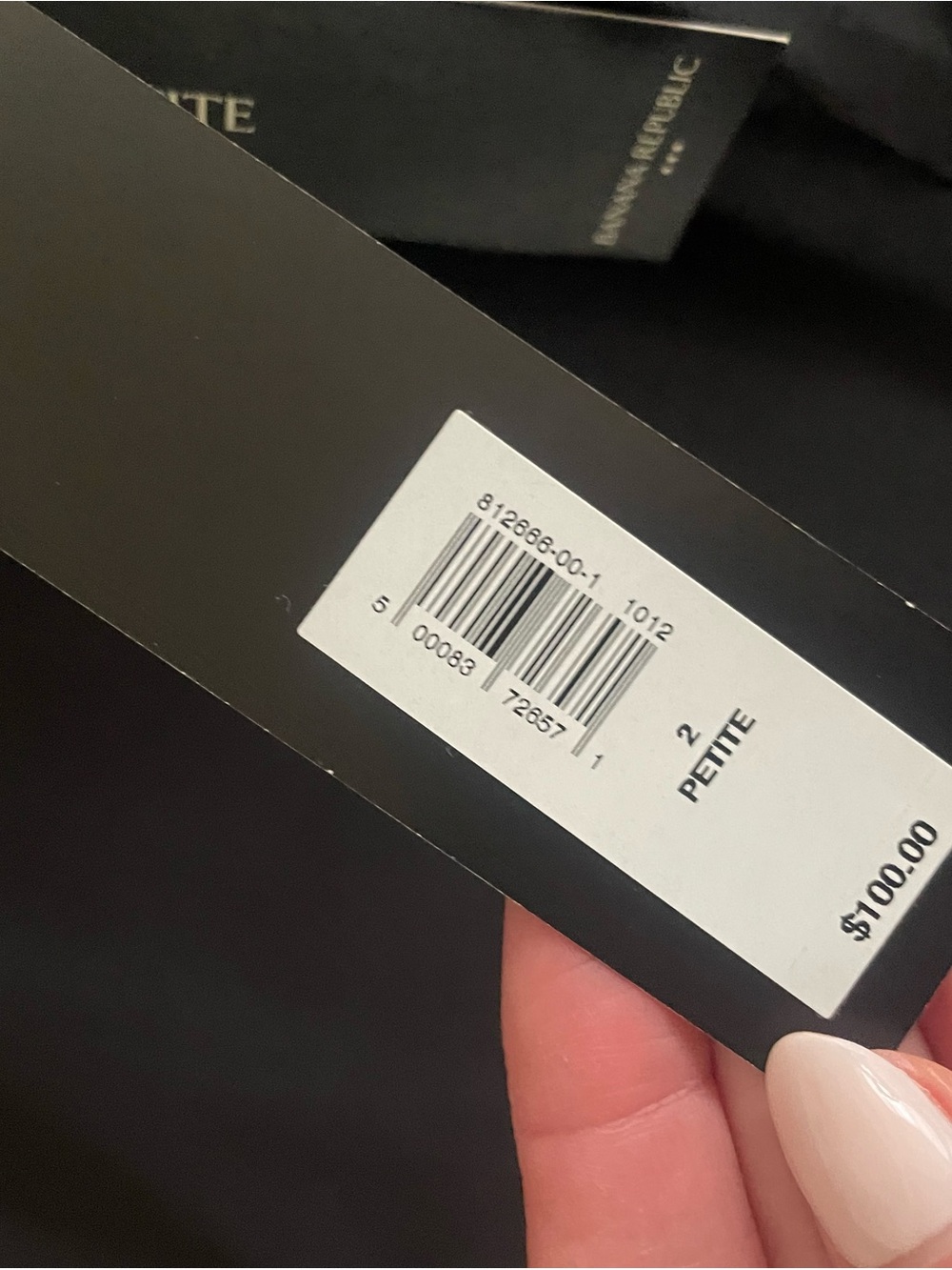 NWT Banana Republic Sculpted Stretch Pants in Black - Picture 3 of 5